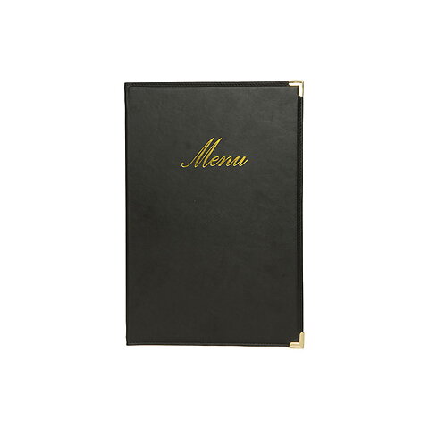 Menypärm Classic, A4, PU-läder, svart