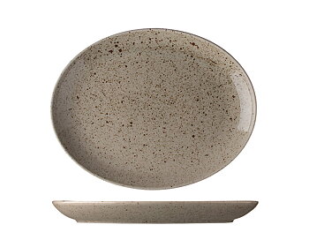 Tallrik Oval Natur Ø 32 cm
