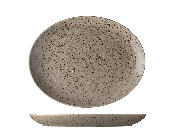 Tallrik Oval Natur Ø 32 cm