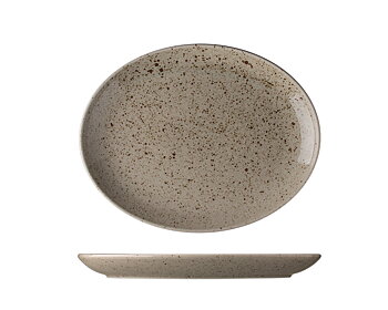 Tallrik Oval Natur Ø 28 cm