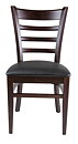 Stol James R, wenge / svart 