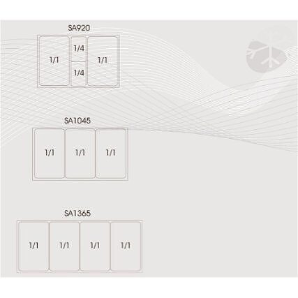 Kylbänk Saladette GS92,  GN 1/1