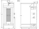Kebabgrill GD2 GASOL - 30 kg