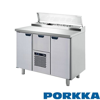 Sallad/pizzakylbänk GN, 2 dörrar, 1 låda