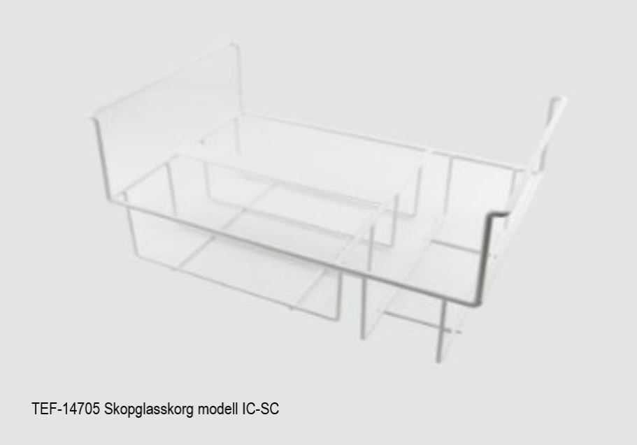 Skopglassfrys  IC400SC-SO 10×5 liter, plana skjutlock - 5