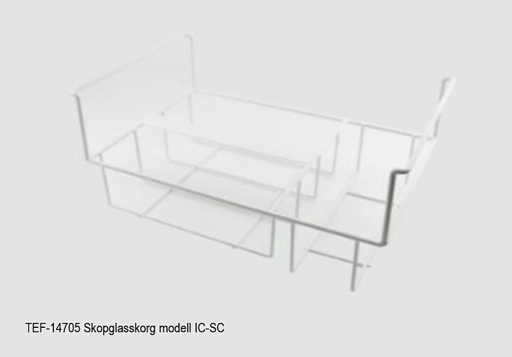 Skopglassfrys  IC400SC-SO 10×5 liter, plana skjutlock
