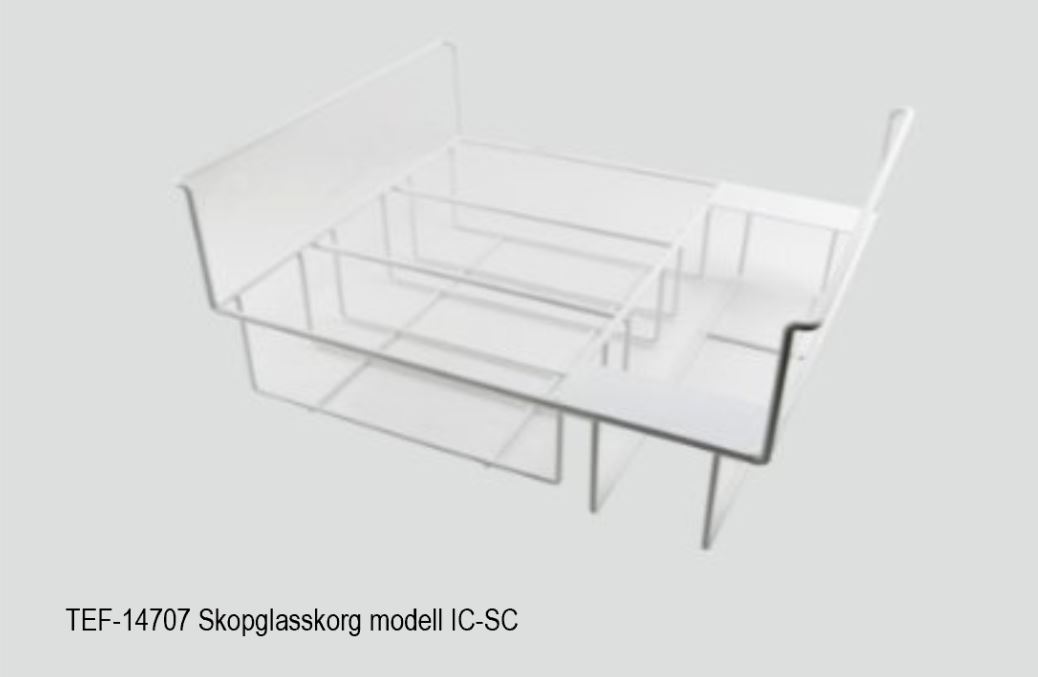 Skopglassfrys  IC400SC-SO 10×5 liter, plana skjutlock - 4