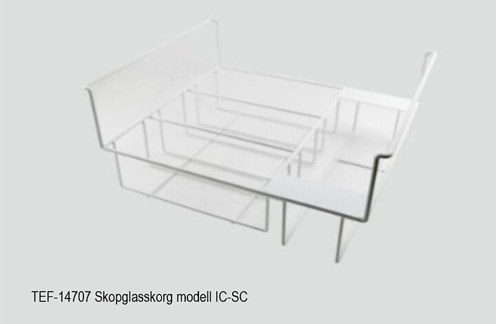 Skopglassfrys  IC400SC-SO 10×5 liter, plana skjutlock