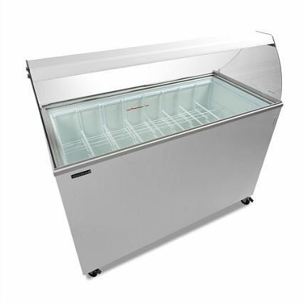 Skopglassfrys  IC400SC-SO 10×5 liter, plana skjutlock