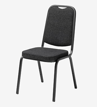 Konferensstol STYLE svart tyg / svart stativ