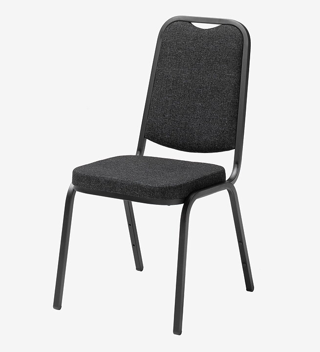 Konferensstol STYLE svart tyg / svart stativ