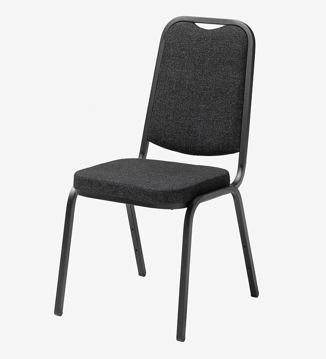 Konferensstol STYLE svart tyg / svart stativ