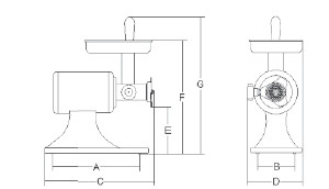 Köttkvarn - 200 kg/h - 2