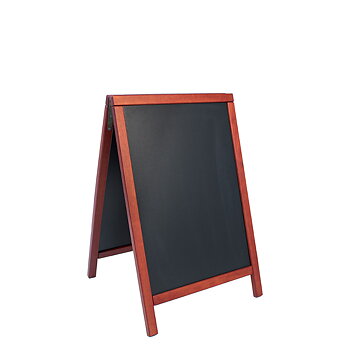 Griffeltavla DELUX, 55x85 cm, Mahogny
