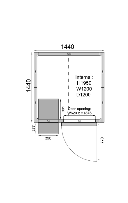 Frysrum - 2.9 m³
