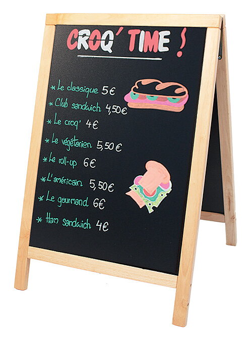 Griffeltavla DELUX, 55x85 cm, Bok