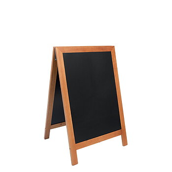 Griffeltavla DELUX, 55x85 cm, Teak