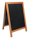 Griffeltavla DELUX, 55x85 cm, Teak
