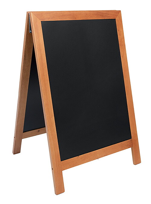 Griffeltavla DELUX, 55x85 cm, Teak