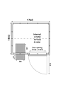 Frysrum - 3.7 m³, V2