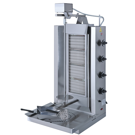 Kebabgrill, gas, max 75 kg, toppmotor - 2