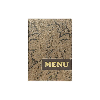 Menypärm Design , A4, PU-läder, PAISLEY
