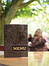 Menypärm Design , A4, PU-läder, PAISLEY