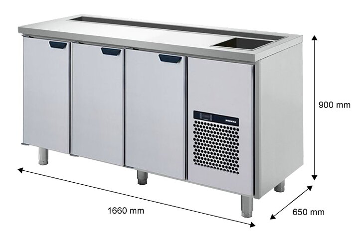 Barkylbänk, 3 dörrar