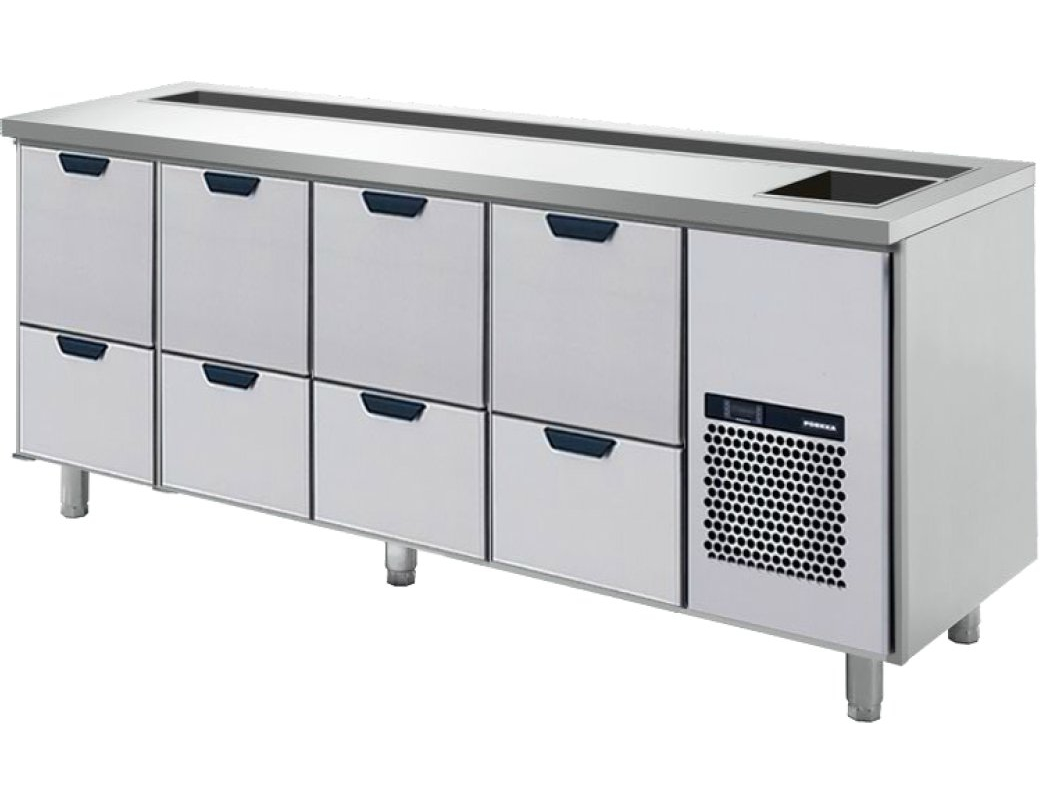 Barkylbänk, 8 lådor - 2