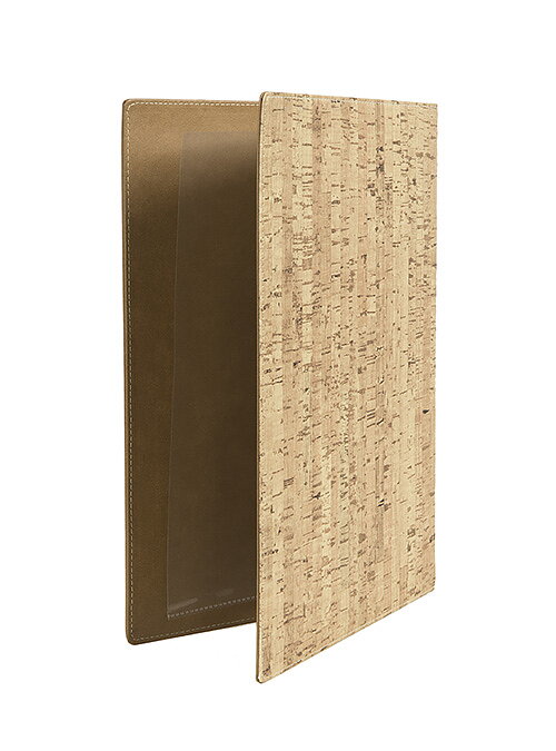 Menypärm Design , A4, PU-läder, CORK