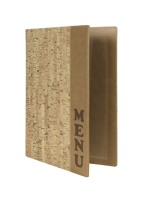 Menypärm Design , A4, PU-läder, CORK - 3