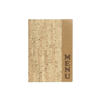 Menypärm Design , A4, PU-läder, CORK