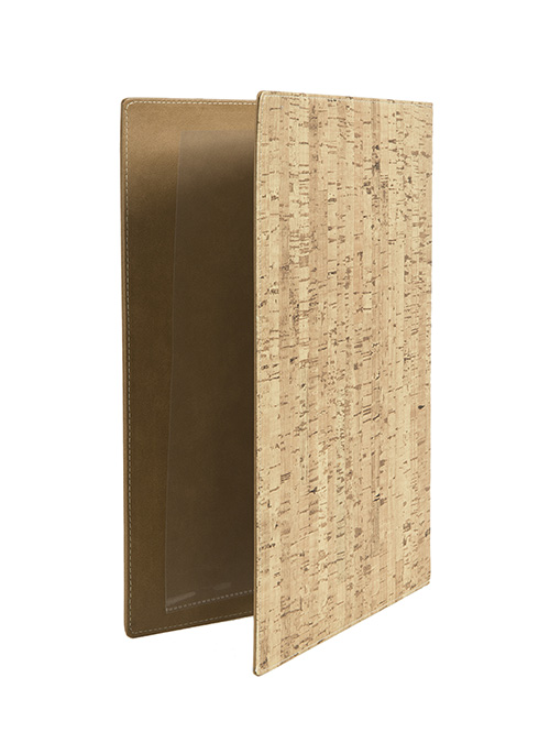 Vinmeny Design , A4, PU-läder, CORK - 4