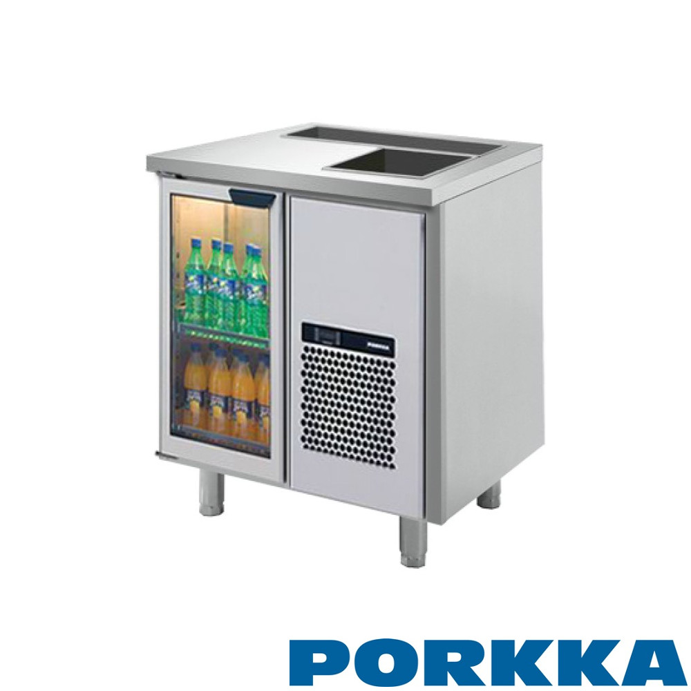 Barkylbänk, 1 glasdörr