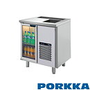 Barkylbänk, 1 glasdörr