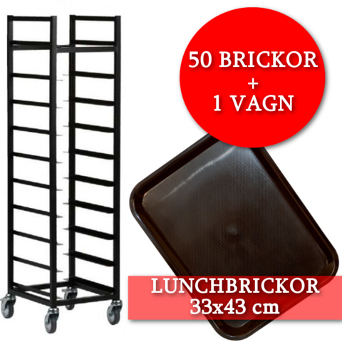 PAKETPRIS: 50 lunchbrickor + 1 vagn 