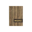 Menypärm Design , A4, PU-läder, WOOD