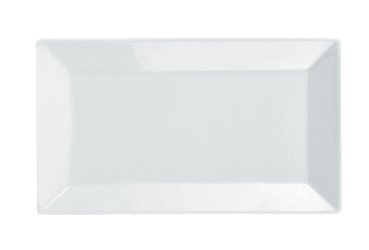 Tallrik flat Quadro, Längd 26,5 cm