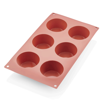 Silikonform 6 Muffins