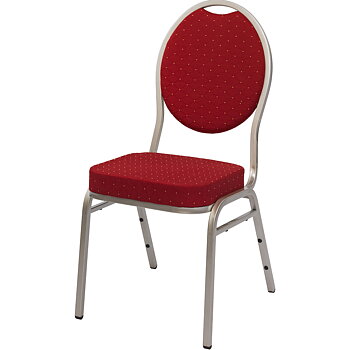 Bankettstol Monza Plus, champagne/röd