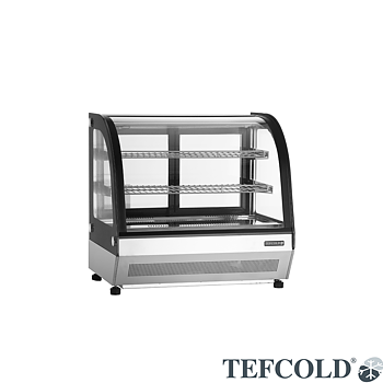 Displaykyl LCT750C/BLACK, välvd ovansida, 100 liter