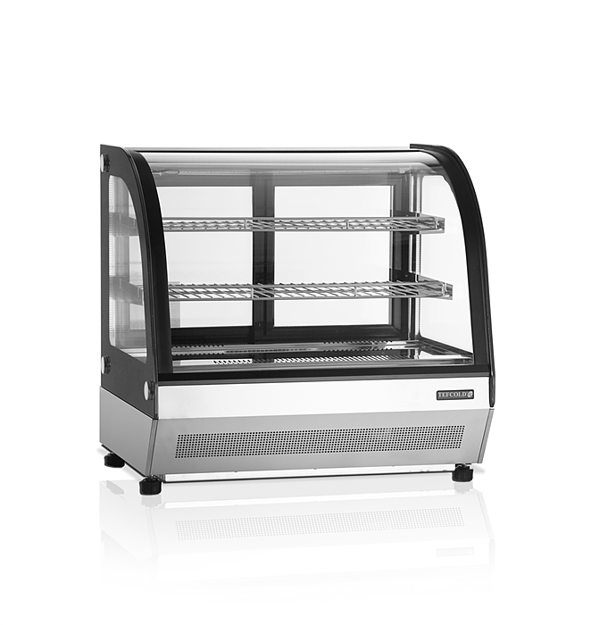 Displaykyl LCT750C/BLACK, välvd ovansida, 100 liter