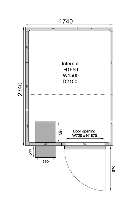 Frysrum - 6,1 m³