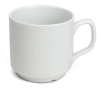 Mugg  Palma, Vit -  Fältspatporslin