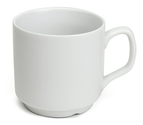 Mugg  Palma, Vit -  Fältspatporslin