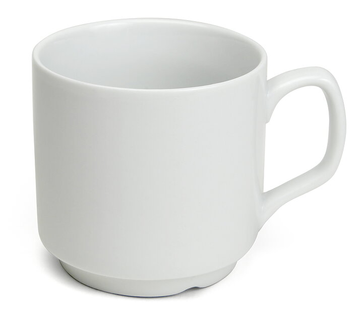 Mugg  Palma, Vit -  Fältspatporslin