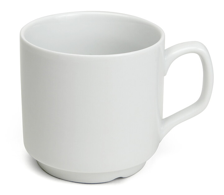 Mugg  Palma, Vit -  Fältspatporslin