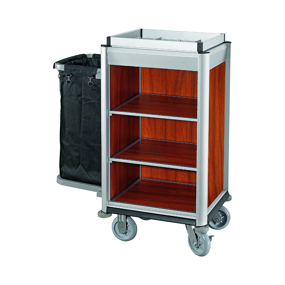 Hotellvagn, Alu/Mörk Träpanel - 1 tvättsäck