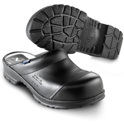 Kocksko Comfort, öppen träsko SVART