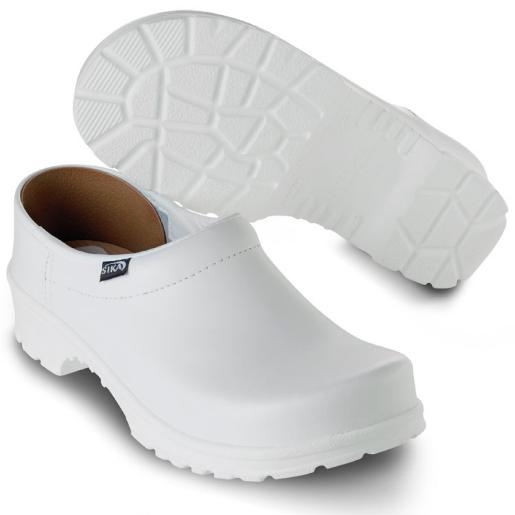 Kocksko Comfort, hel träsko, VIT